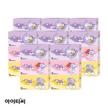 BT21 2겹 드림오브베이비 미용티슈 250매 3입, 8팩