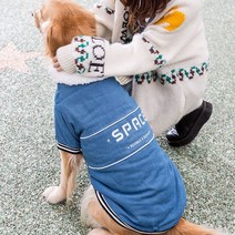 강아지 김장조끼 수면 패딩 시골 할머니 꽃무늬 조끼 아메리칸불리옷 대형견 프렌치불독옷 2개월강아지옷 명품옷 후리스 중형견, J
