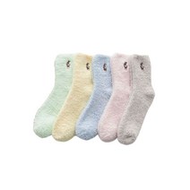 수면양말 사슴자수 5개 세트