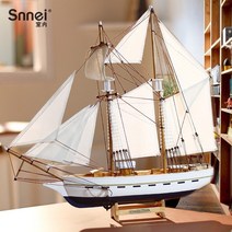 나무 우드 목범선 선박 모형 배 배모형 범선 타이타닉, 블랙