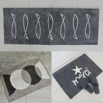 샤인 순면 욕실 주방 발매트 모음, 06.르네:M아이보리