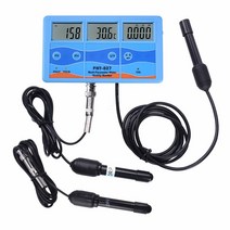 온라인 디지털 수질 모니터 PH ORP/mV EC CF TDS Temp 6in1 Multi-parameter Aquarium Water Quality LCD pH Analyzer, US Plug