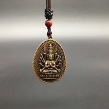 불교 용품 미니 부처 관세음보살 기도 삼재 수집 가능한 중국 황동 조각 천 손 보살 관음 관음 보살 절묘한 작은 펜던트 동상