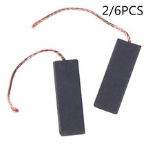 2/6 개/갑 블랙 카본 브러쉬 모터 70mm 길이 리드 세탁기 5*13.5*40mm, 6pcs, 6pcs
