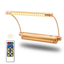 HONWELL 사진 조명 무선 디스플레이 조명 배터리 전원 LED 액센트 조명 원격 제어 업라이트 아트워크 조명 타이머 조광기가 있는 회전 램프 헤드 페인팅 프레임용 스틱 아트, Copper