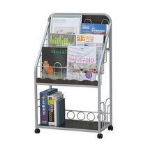 두리코 4단50 잡지대 잡지꽂이 전면책장, 월넛