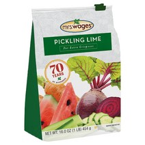 1 Pound (Pack of 1) Mrs. Wages Pickling Lime (1-Pound Resealable Bag) Green