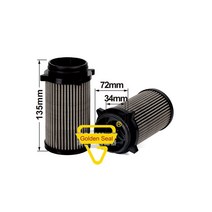 유압 오일 필터 400508-00128 Doosan DX300/380/520-9 DX120-9 엔진 연료 물 분리기, 한개옵션0, 한개옵션0