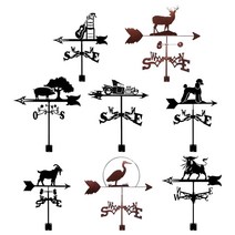 풍향계 풍속계 풍향 클래식 금속 측정 도구 예술 지분 바람 방향 표시기 정원 헛간 농가, 영양