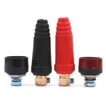 유럽 용접기 퀵 피팅 수 케이블 커넥터 소켓 플러그 어댑터 DKJ 10-25 35-50 50-70, [01] 빨간, [02] DKJ 10-25, [02] 여성 삽입