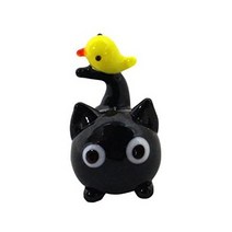 일본직발송 4. 포카트 귀여운 수제 유리세공 뒹굴고양이 병아리 B07BH41KKG, One Size_뒹굴고양이 병아리, One Size_뒹굴고양이 병아리