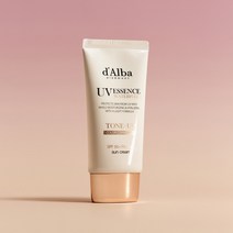 달바 비건 톤업 선크림 50ml 혼합자차 핑크빛 광채 물광 윤광 베이스 파데 프리 데일리 필수템 자외선 차단제, [교차]톤업50ml+에센스선50ml+증정