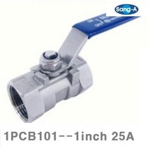 상아뉴매틱 스테인리스 볼밸브 1PCB101--1Inch 25A 15 71 (1EA)