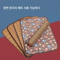 Z3JC 애완 동물 보온 반밀폐식 탈부착 세탁 가능 침대의 매트리스., Z3JC 50*40 양면 돗자리(10근 반려동물 공용), S (0-2월 3근 총애) + 담요