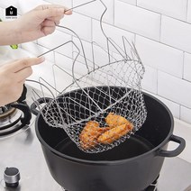 UH홈데코 스텐 접이식 튀김망 건지개