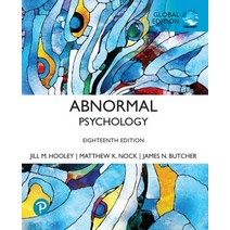 Abnormal Psychology (Global Edition), Abnormal Psychology (Global .., JAMES N. BUTCHER(저),PEARSON .., PEARSON ACADEMIC
