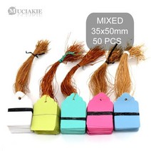 꽃집 카페 공원 명패 50 pcs 35x50mm 교수형 식물 마커 레이블 스트립 라인, FxMixed xAB609C