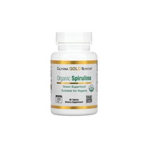 CGN 캘리포니아 골드 뉴트리션 오가닉 스피루리나 500mg 60정, 2개, 60정500mg