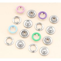 하이퍼마켙 컬러 스냅단추펀치 똑딱이단추 가시도트 100쌍, 컬러가시도트100쌍, 100개