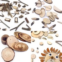 [대원] 천연 나무 조각 재료, 19. 천연조각 20 - 사각나무