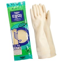 태화 고무장갑 썬밴M 꽃밴L, 01) 태화 썬밴 M, 미색
