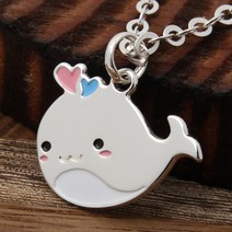 골드앤스톤 귀욤 고래 실버 미아방지목걸이 미아방지 목걸이