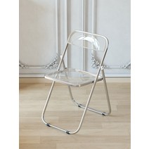 인테리어 의자 투명 아크릴 화장대 스튜디오 드레싱룸, 투명 의자  스모크 그레이