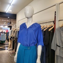 블루페페 중앙로 겹카라 주름 블라우스BL 222MSC748