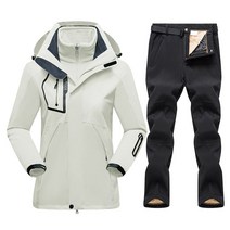 겨울 스포츠 보드복 스노우 플리스 재킷 팬츠세트 스키복 여성용 통기성