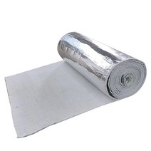 실리카 나노 에어로겔 호일 접착 단열 펠트 보일러, 04. 6mm 50cm x 100cm 단면 알루미늄 호