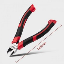 전선 케이블 압착기 슬리브 터미널 델리 CR-V 플라스틱 니퍼 플라이어 쥬얼리 와이어 및 커터 사이드 가위 절단 미니 전기 도구 5/6 인치, 6-inch_2