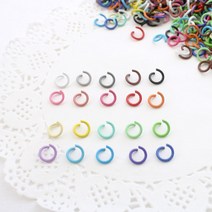 10개) 8mm 칼라오링 / 컬러오링 20color, 밀크그린