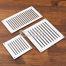 AL백색쇠부리그릴(소/중/대)(환기구/알루미늄그릴/금속그릴/통풍구마감/가구철물/가구부속/환기창), 소(100x100mm)