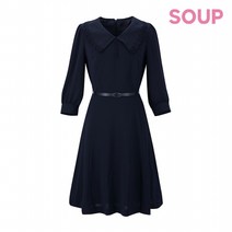 [숲(SOUP)] 빅 칼라 플레어 원피스(SX8OPM0)