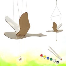 뚝딱공작소 어린이 미술 학습 교구 DIY 새 모빌 만들기 (물감포함), DIY 새 모빌 만들기 1개