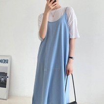 옷자락 [옷자락] 여자 봄여름 임부복 데일리 나시 롱원피스