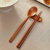 [JAJU/자주] 자주 쓰는 옻칠 어른 수저, FR, 체리브라운