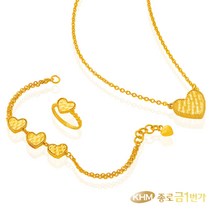 순금 목걸이/팔찌 2종택 24K 러블리 11.25g+18k