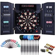 다트머신 기계 술게임 가정용 업소용 독일 고급 전문 게임 소프트 전자 득점 다트 보드 세트 홈 바 엔터테인먼트 대상 섀시 도어, 가치 호스트 12 다트 프로 다트 12 개