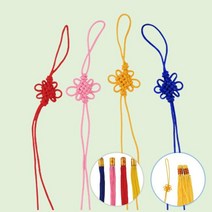 한복 노리개 전통 매듭 수술 만들기 세트 한복 장신구 6개, 노리개세트-대 파랑