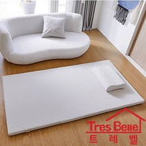 Q(퀸매트리스)/라이트그레이/트레벨 워셔블 에어매트리스 나태주토퍼매트리스