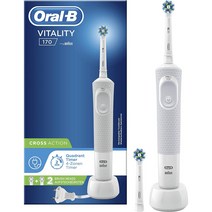 브라운 Oral-B 오랄비 170 크로스 액션 비앙코 전동칫솔 화이트