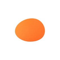 케라미카 실리콘 테이블매트 식탁매트 38타입, 오벌, 오렌지, 1개