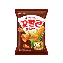 롯데 인간사료 스낵바 봉지 과자 꼬칼콘 군옥수수맛 134g 3봉 사무실다과 홈파티 1, 7개
