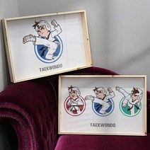 pf589-우드프레임액자_태권도소년(대형), 이미지1