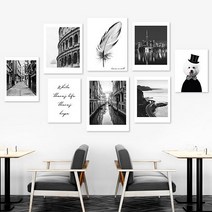 유홍아트 Black 북유럽 인테리어액자 No112 캔버스 20호(73x53cm) (5610874), 10.빨간자전거/캔버스액자(옆면연장)