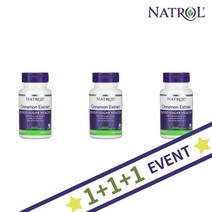 2+1 나트롤 시나몬 계피 Cinnamon 추출물 1000mg 80정 칼슘 함유, 1개, 기본