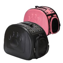 모모스페이스 강아지 바리 켄넬 고양이 케이지 이동장 L사이즈, 블랙 L