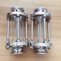 소쿠리 운반카 운반카트 2인치 트라이 스테인레스 스틸 클램프 클로버 위생 흐름 사이트 글라스 디옵터 4, 한개옵션0