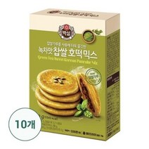 씨제이제일제당 CJ 녹차맛찹쌀호떡믹스400g x10개, 단품